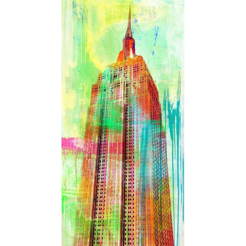 The Building 2.0 Gold Ornate Wood Framed Art Print with Double Matting by Chestier, Eric