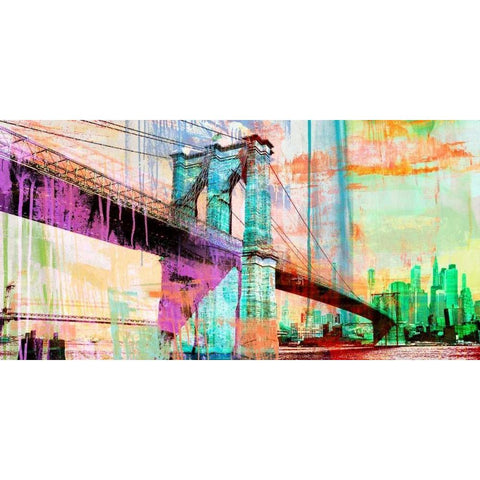 The Bridge 2.0 Black Modern Wood Framed Art Print by Chestier, Eric