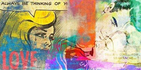 True Love! White Modern Wood Framed Art Print with Double Matting by Chestier, Eric