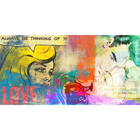 True Love! Gold Ornate Wood Framed Art Print with Double Matting by Chestier, Eric