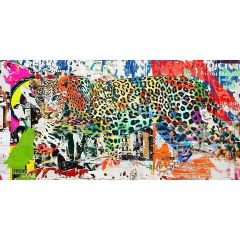 Camouflage #1 Gold Ornate Wood Framed Art Print with Double Matting by Eric, Chestier