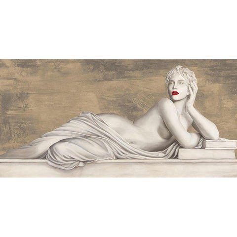 Eternal Beauty Black Modern Wood Framed Art Print with Double Matting by Eleanor, Setti