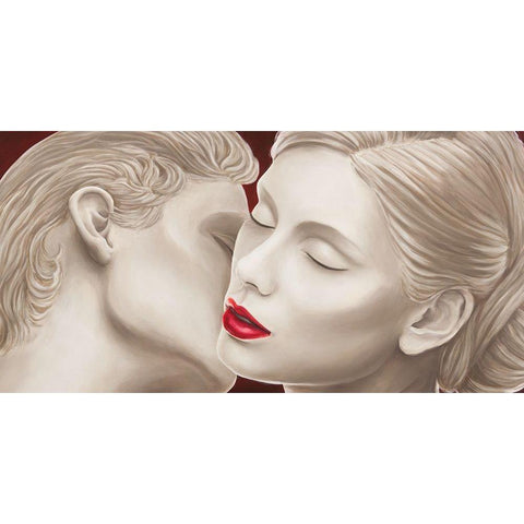 Eternal Lovers Black Modern Wood Framed Art Print by Eleanor, Setti