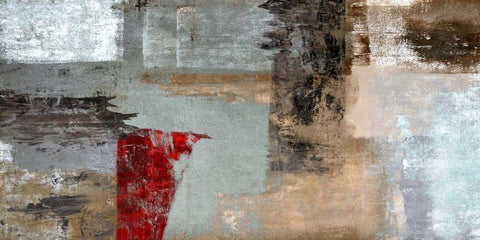 Elemental Black Ornate Wood Framed Art Print with Double Matting by Falcone, Ruggero