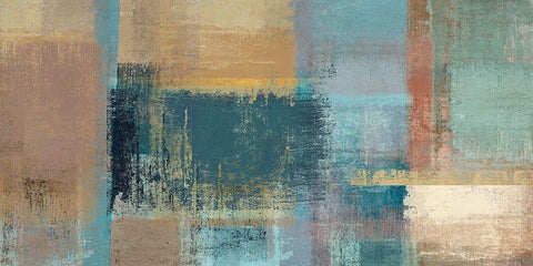 Chromatic Horizon White Modern Wood Framed Art Print with Double Matting by Ruggero, Falcone