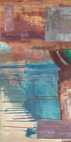 Kaleidos I White Modern Wood Framed Art Print with Double Matting by Corrado, Italo