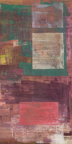 Kaleidos III White Modern Wood Framed Art Print with Double Matting by Corrado, Italo