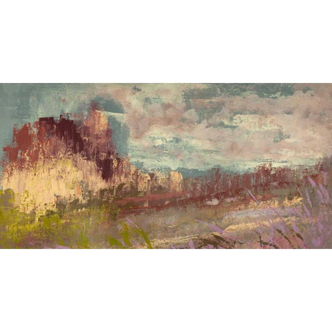 Paesaggio Gold Ornate Wood Framed Art Print with Double Matting by Corrado, Italo