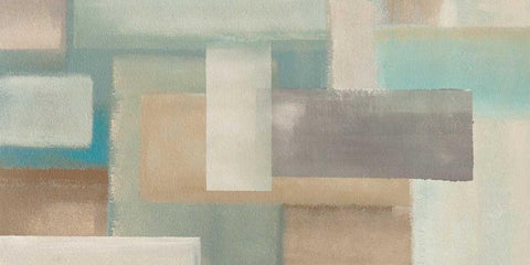 Azure White Modern Wood Framed Art Print with Double Matting by Corrado, Italo