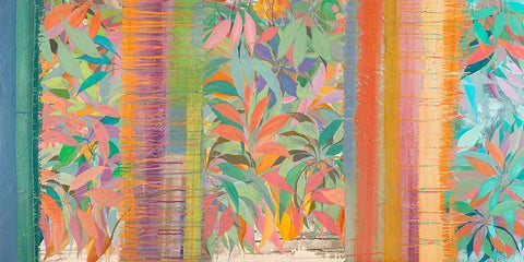 Jungle Fever White Modern Wood Framed Art Print with Double Matting by Corrado, Italo