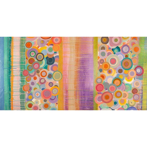 Primavera Pop Black Modern Wood Framed Art Print with Double Matting by Corrado, Italo