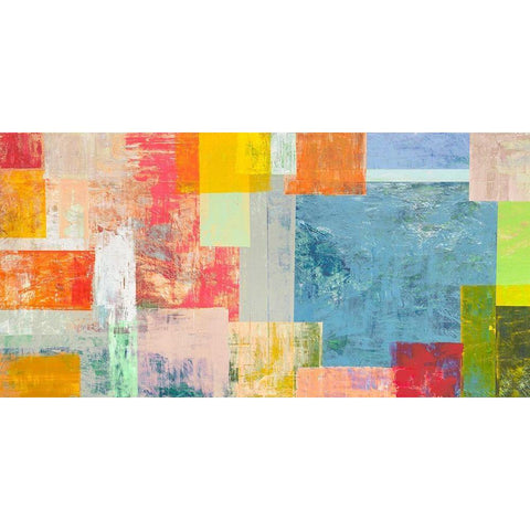 Kaleidos I Black Modern Wood Framed Art Print by Corrado, Italo