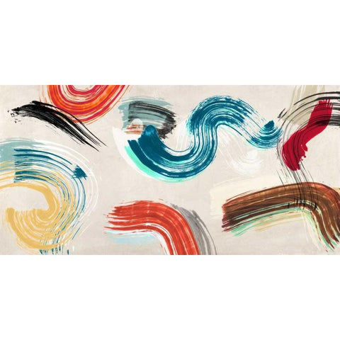 Motionade I Black Modern Wood Framed Art Print by Ikeda, Haru