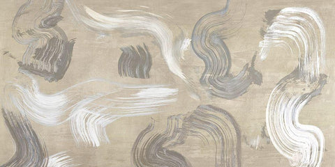 Of Sand and Stone White Modern Wood Framed Art Print with Double Matting by Ikeda, Haru