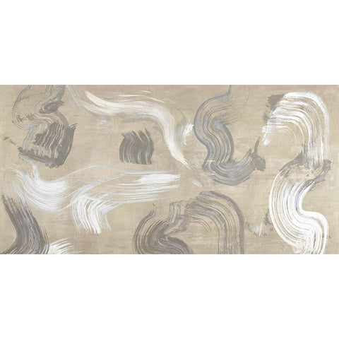 Of Sand and Stone Black Modern Wood Framed Art Print with Double Matting by Ikeda, Haru