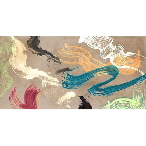 Infinity in Motion Black Modern Wood Framed Art Print with Double Matting by Ikeda, Haru