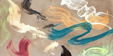 Infinity in Motion Black Ornate Wood Framed Art Print with Double Matting by Ikeda, Haru