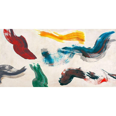 Solid Base White Modern Wood Framed Art Print by Ikeda, Haru