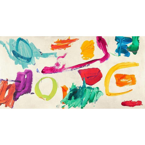 Games of Children White Modern Wood Framed Art Print by Ikeda, Haru