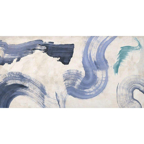 Ocean in Action White Modern Wood Framed Art Print by Ikeda, Haru