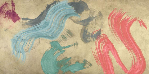 Waves of Relaxation White Modern Wood Framed Art Print with Double Matting by Ikeda, Haru