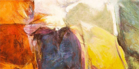 Amour Fou White Modern Wood Framed Art Print with Double Matting by Demos, Jean-Luc