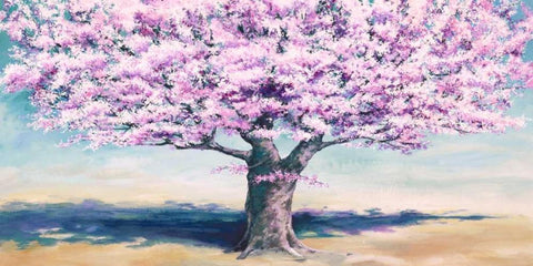 Peach Tree Black Ornate Wood Framed Art Print with Double Matting by Eelder, Jan