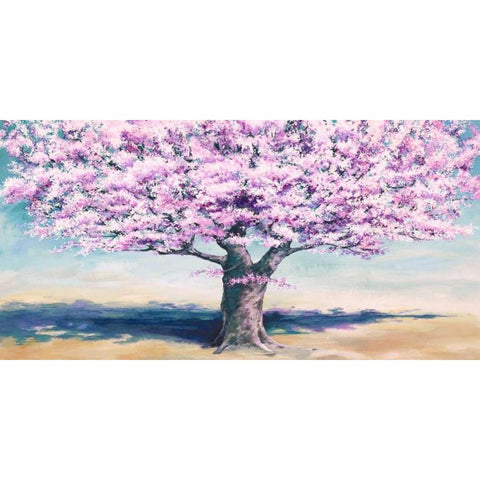 Peach Tree Gold Ornate Wood Framed Art Print with Double Matting by Eelder, Jan
