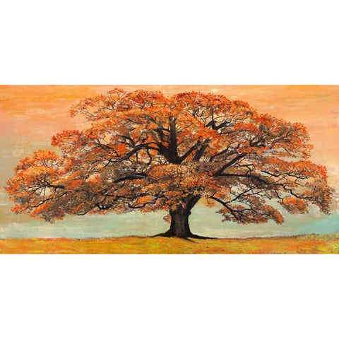 Oak Black Modern Wood Framed Art Print by Eelder, Jan