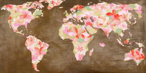 Spring of the World Black Ornate Wood Framed Art Print with Double Matting by Falcone, Ruggero