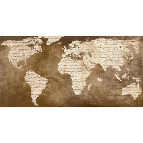 Words for the World Black Modern Wood Framed Art Print by Falcone, Ruggero