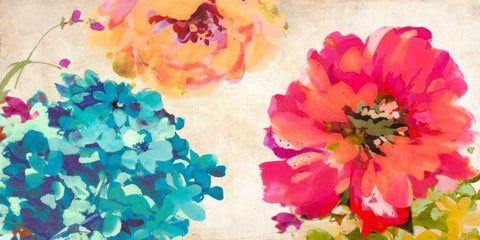 Beautiful Jewels White Modern Wood Framed Art Print with Double Matting by Parr, Kelly