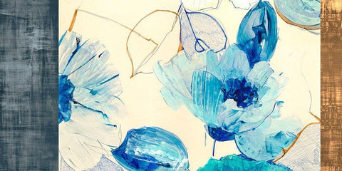 Parure White Modern Wood Framed Art Print with Double Matting by Kelly, Parr