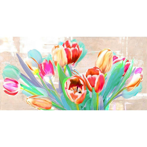 I dreamt of Tulips White Modern Wood Framed Art Print by Kelly, Parr