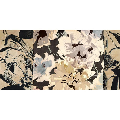 Earth Flowers II Black Modern Wood Framed Art Print with Double Matting by Parr, Kelly