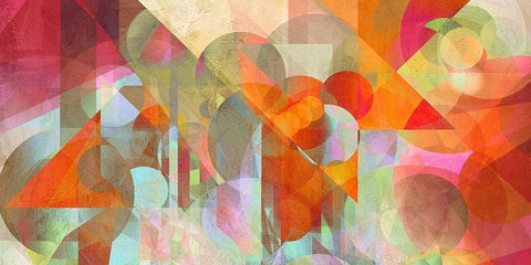 Alternate Movements White Modern Wood Framed Art Print with Double Matting by Kaj, Rama