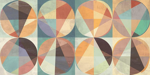 Smooth Constellation I White Modern Wood Framed Art Print with Double Matting by Kaj, Rama