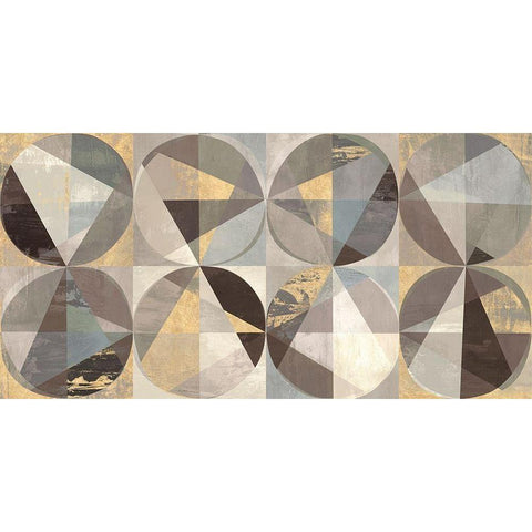 Glittering Constellation II Black Modern Wood Framed Art Print with Double Matting by Kaj, Rama