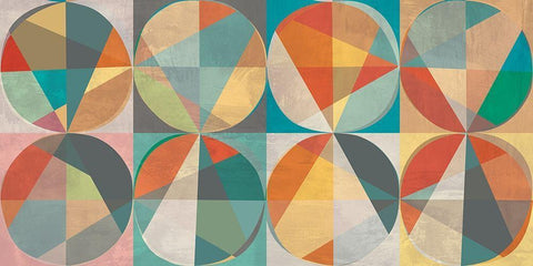 Visual Ephemerides II White Modern Wood Framed Art Print with Double Matting by Kaj, Rama