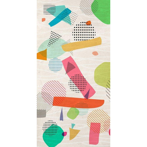 Optimistic Rebellion Part 1 White Modern Wood Framed Art Print by Rama, Kaj