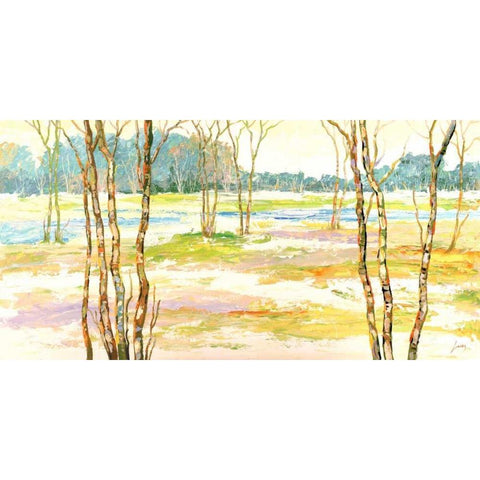 Bosco incantato II Black Modern Wood Framed Art Print by Lucas
