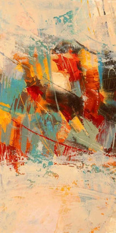 Estate I White Modern Wood Framed Art Print with Double Matting by Lucas