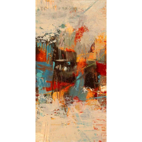 Estate II Black Modern Wood Framed Art Print with Double Matting by Lucas