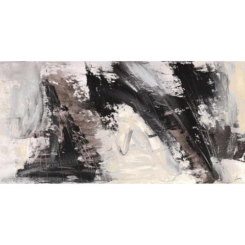 Concetto dinamico 1 Black Modern Wood Framed Art Print with Double Matting by Lucas