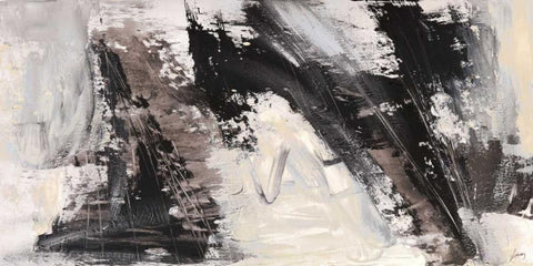 Concetto dinamico 1 Black Ornate Wood Framed Art Print with Double Matting by Lucas