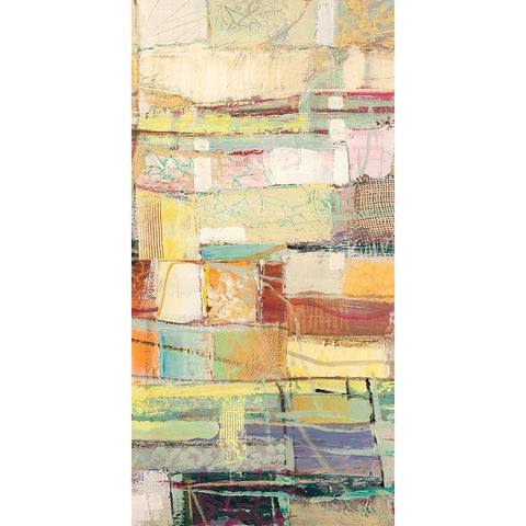 Caleidoscopio (detail) B Black Modern Wood Framed Art Print with Double Matting by Lucas