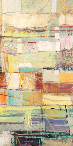 Caleidoscopio (detail) B Black Ornate Wood Framed Art Print with Double Matting by Lucas