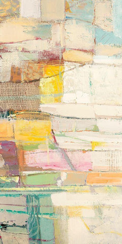 Caleidoscopio (detail) C White Modern Wood Framed Art Print with Double Matting by Lucas