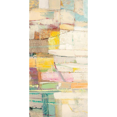 Caleidoscopio (detail) C White Modern Wood Framed Art Print by Lucas