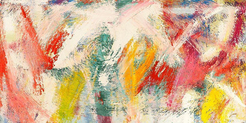 Vortice di colori White Modern Wood Framed Art Print with Double Matting by Lucas